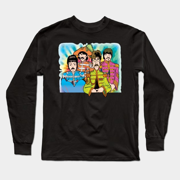 Beatles Sgt. Pepper Long Sleeve T-Shirt by Parisi Studios